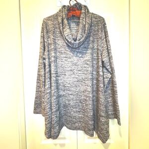 Charlie Paige Cozy Gray Cowl Neck Sweater. Size L/XL. EUC